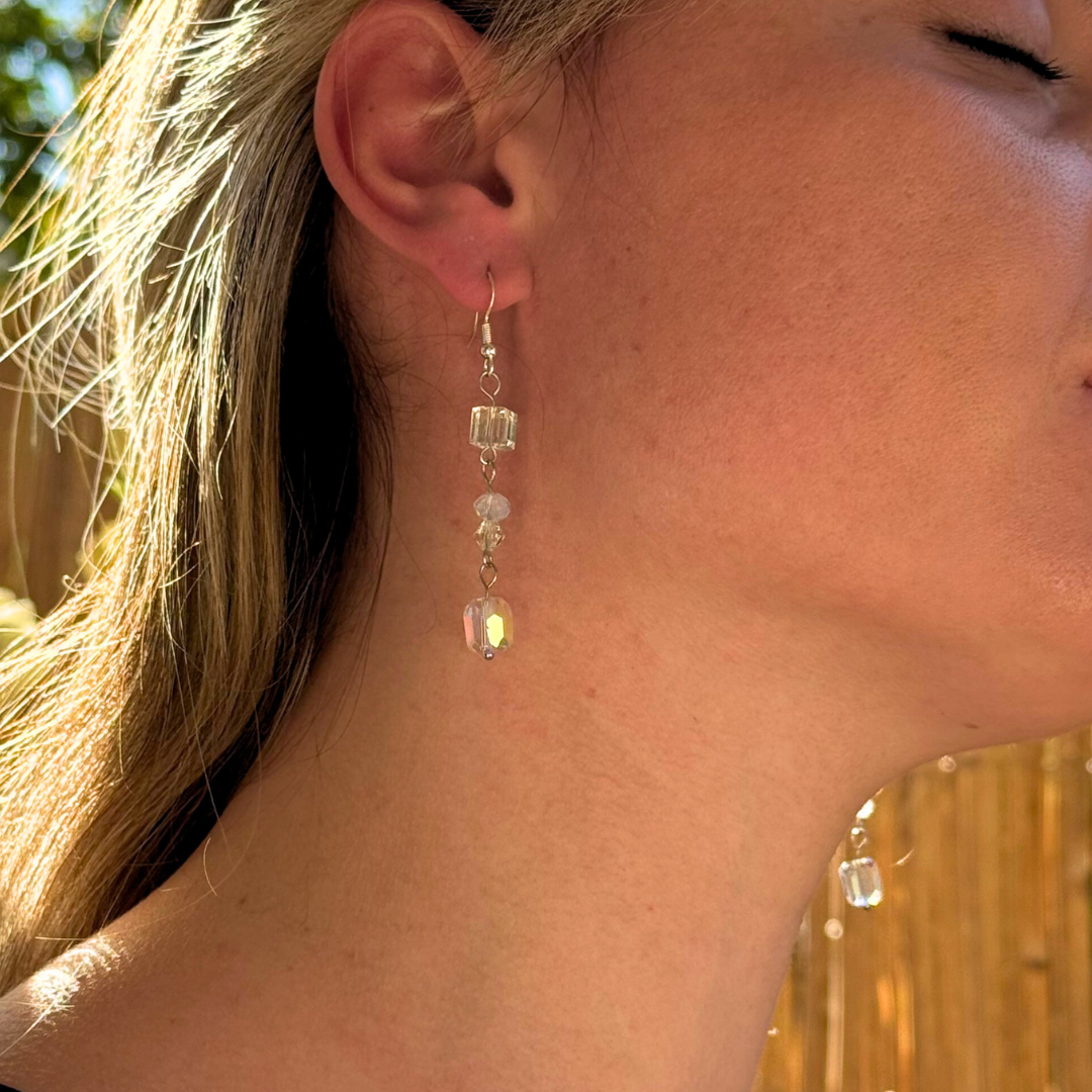 Σκουλαρίκια με λαμπερά σύννεφα