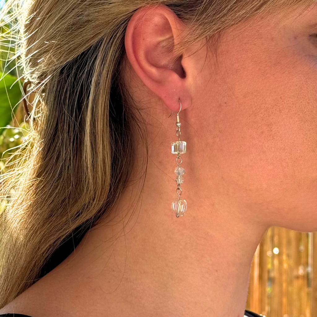 Σκουλαρίκια με λαμπερά σύννεφα