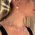 Fairytale necklace with moonstones, crystals and pearls – Feminine Creatures