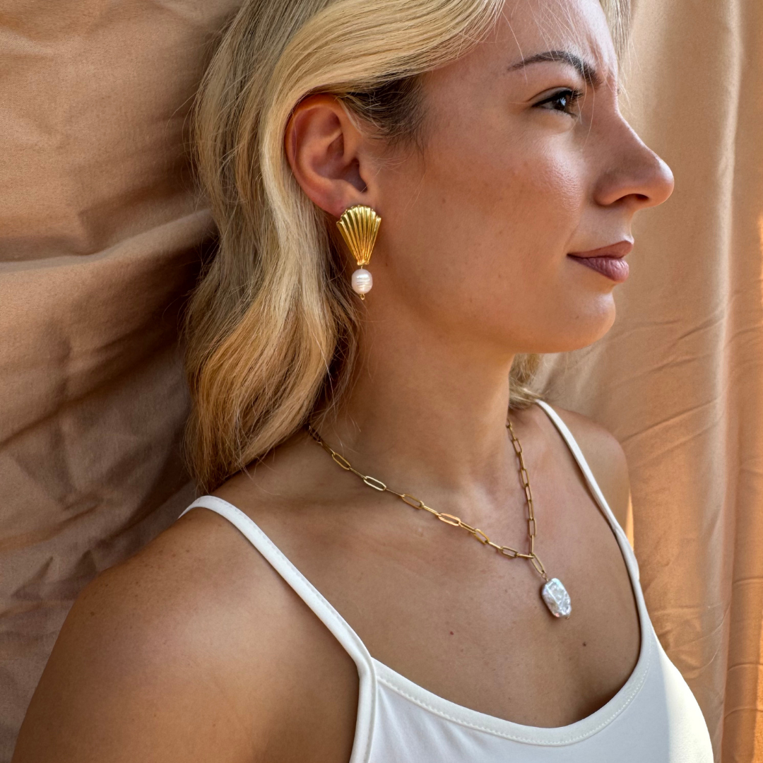 Κολιέ με μαργαριτάρια Halo