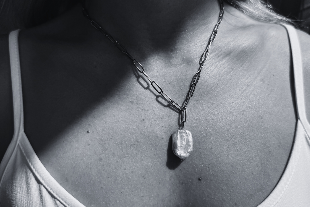 Κολιέ με μαργαριτάρια Halo