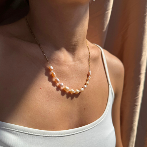 Handmade Aphrodite pearl and crystal necklace – Feminine Creatures