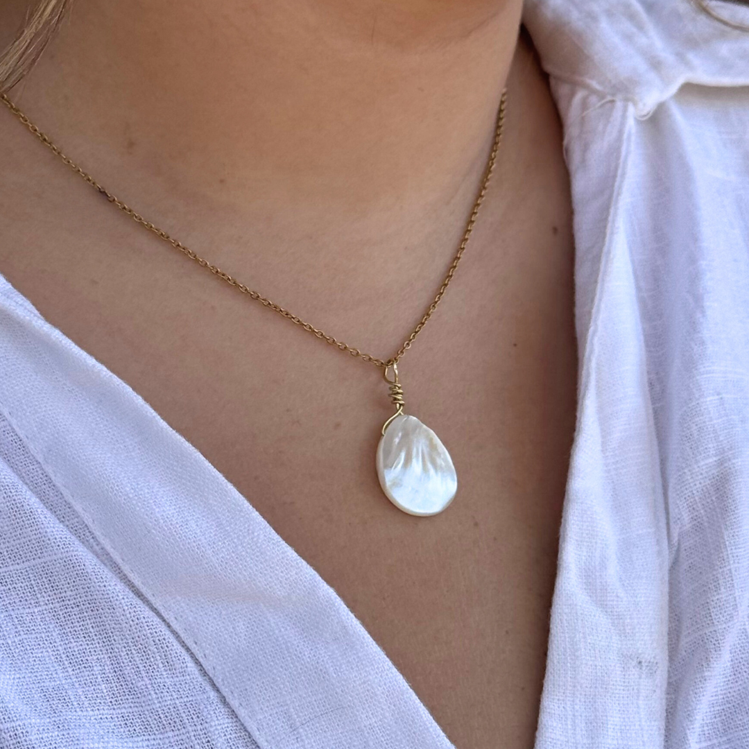 Κολιέ με σταγόνα κοχυλιού