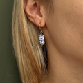 Terra Muse earrings with ceramic beads and hematite – Feminine Creatures