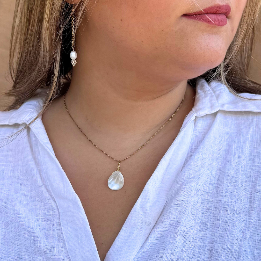 Κολιέ με σταγόνα κοχυλιού