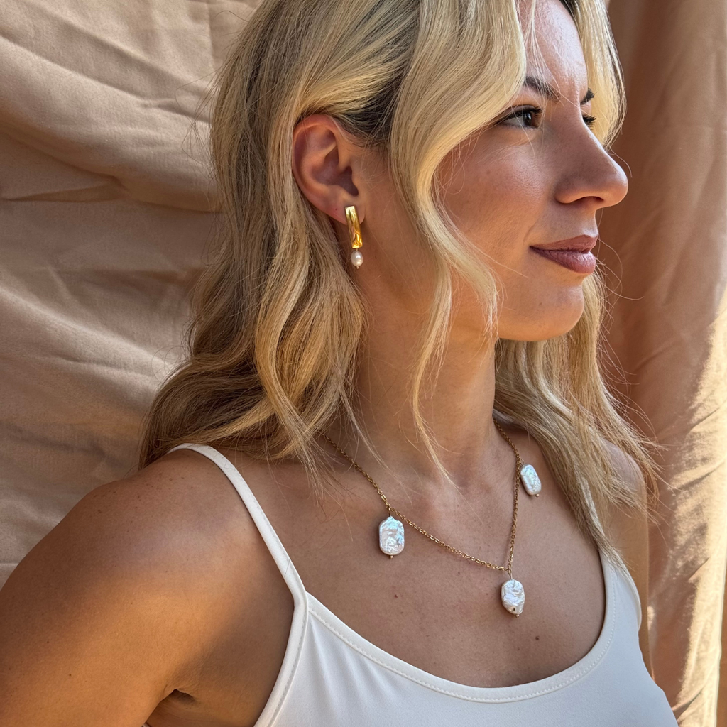 Handmade Kallista pearl drop earrings – Feminine Creatures