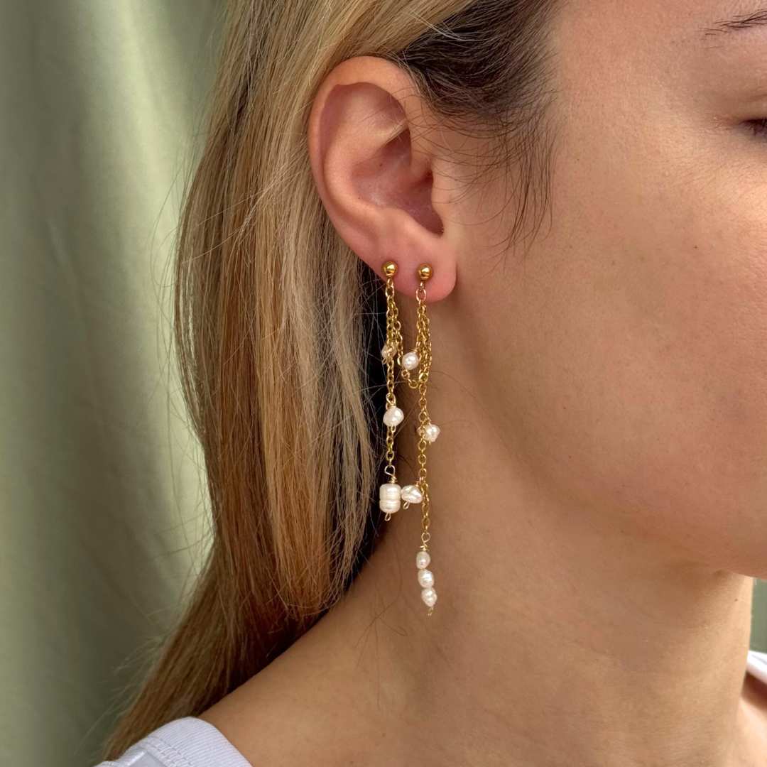 The Stardust Earrings in Gold