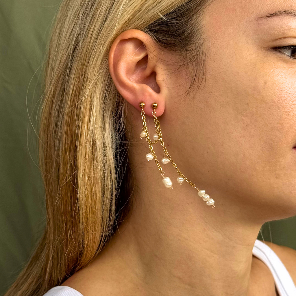 The Stardust Earrings in Gold