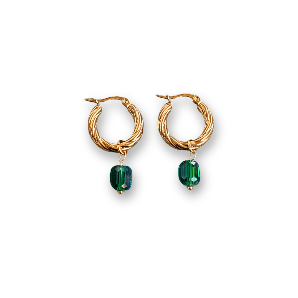 Χρυσά σκουλαρίκια Nature