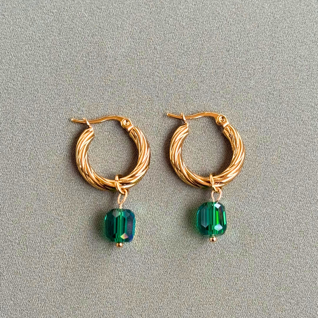 Χρυσά σκουλαρίκια Nature