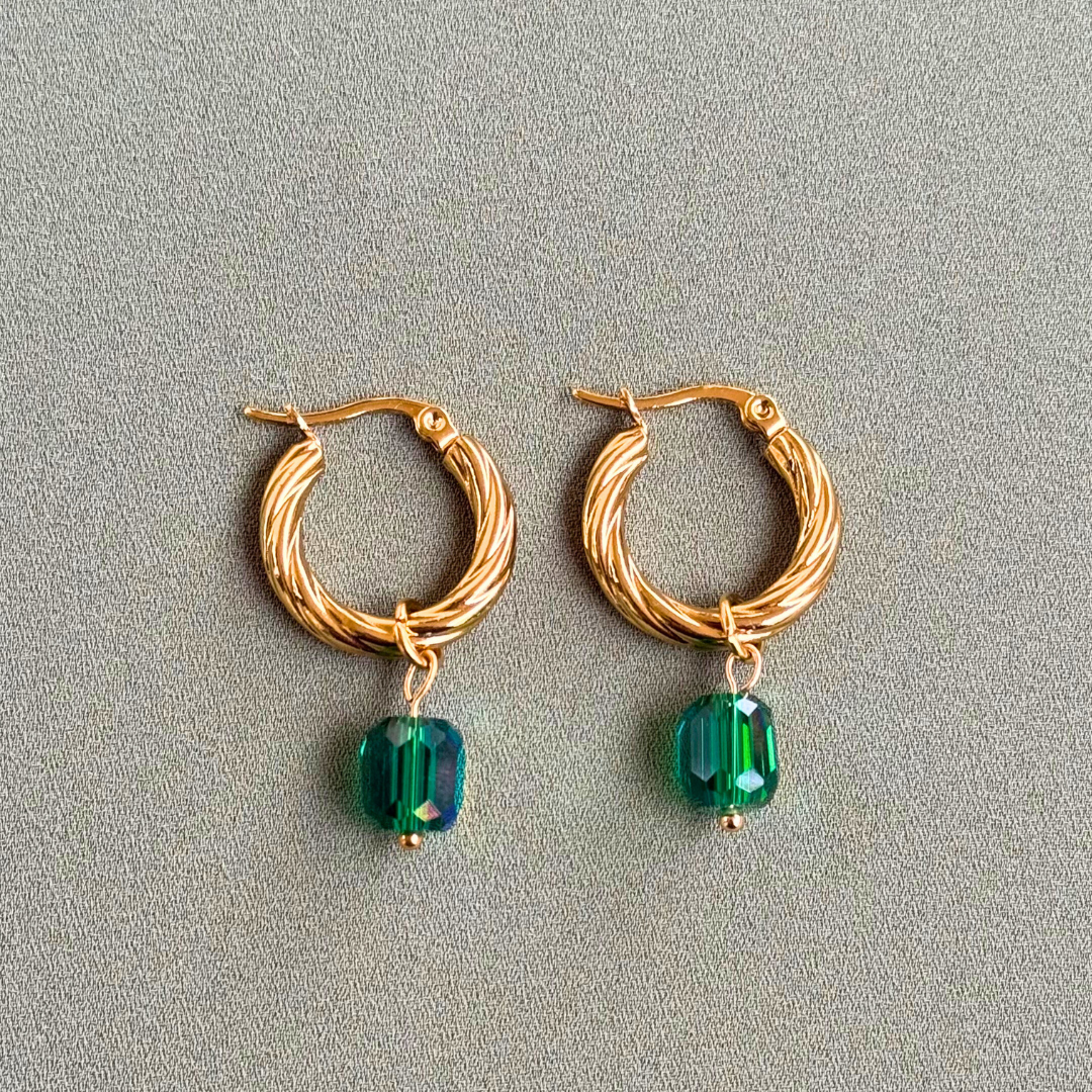 Χρυσά σκουλαρίκια Nature