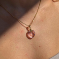 Blush of Love necklace with pink heart pendant – Feminine Creatures