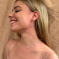 Pink Cloud choker with floating pink crystals – Feminine Creatures