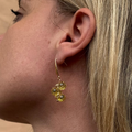 Drop Echo gold crystal drop earrings – Feminine Creatures
