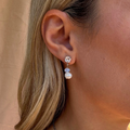 Olivia earrings with moonstone and pearl – Feminine Creatures