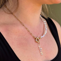 Starlight necklace with crystals and gold chain – Feminine Creatures