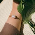 The Diana bracelet with baroque pearl on gold beaded chain – Feminine Creatures