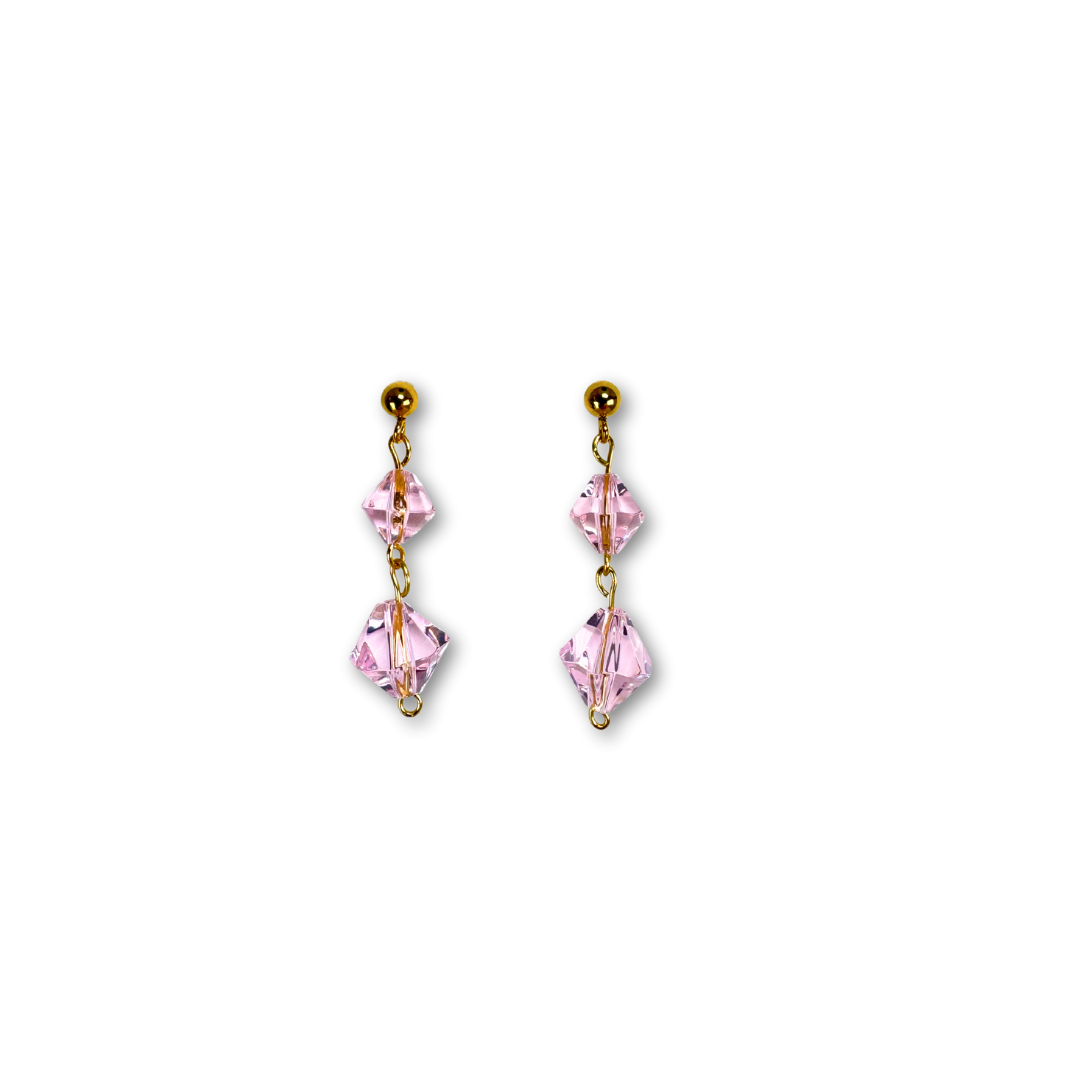 Σκουλαρίκια Ροζ Σύννεφο