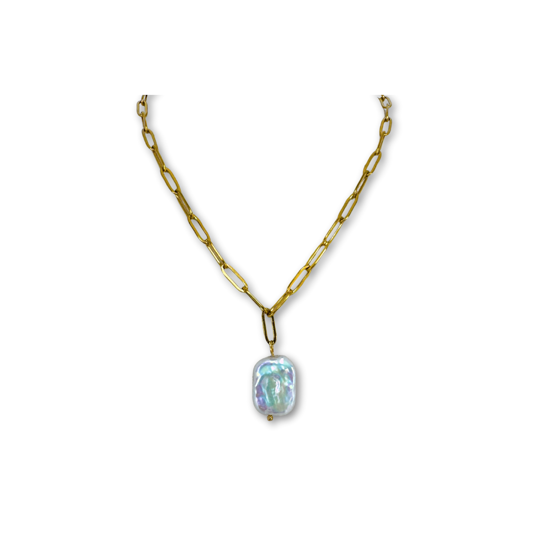 Κολιέ με μαργαριτάρια Halo