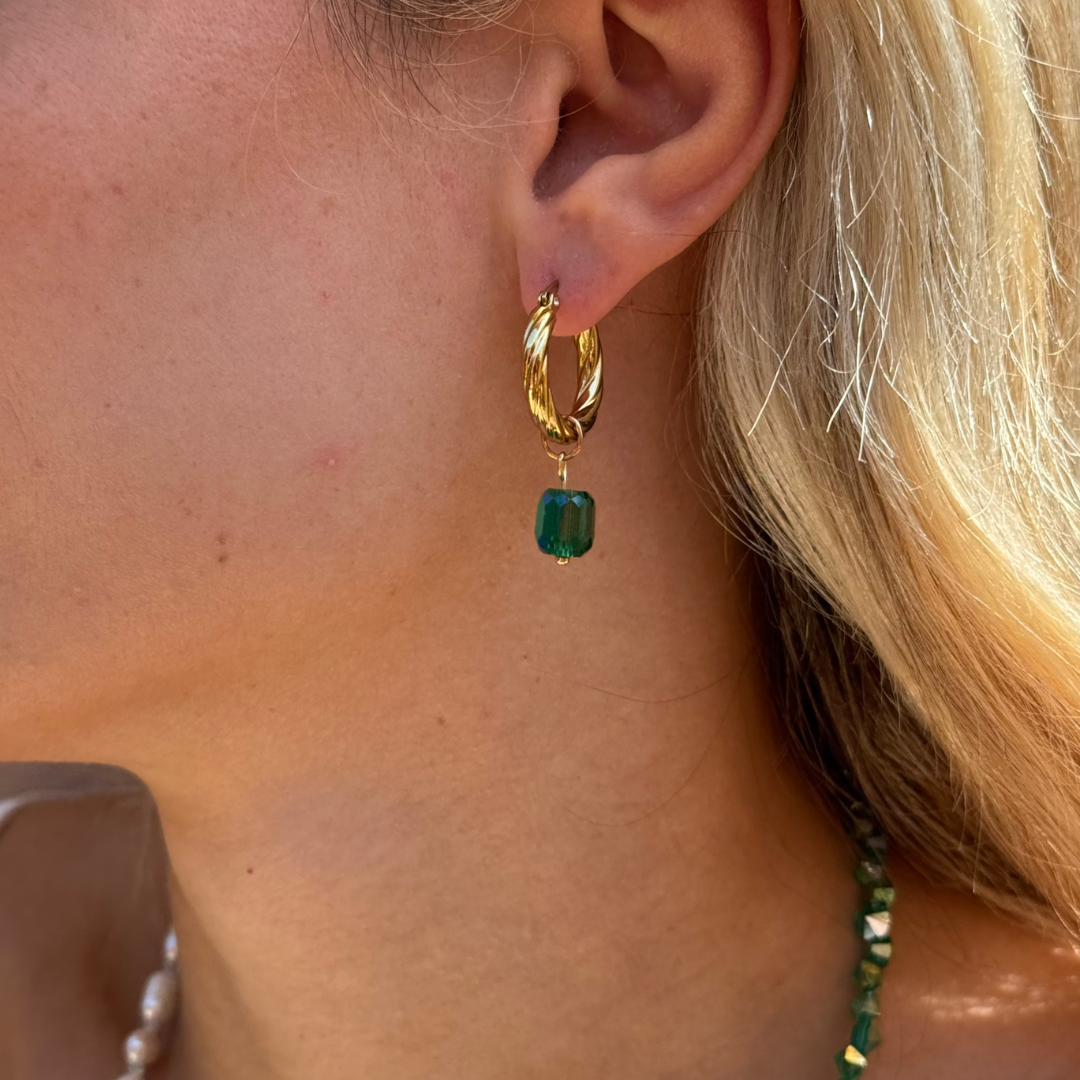 Χρυσά σκουλαρίκια Nature