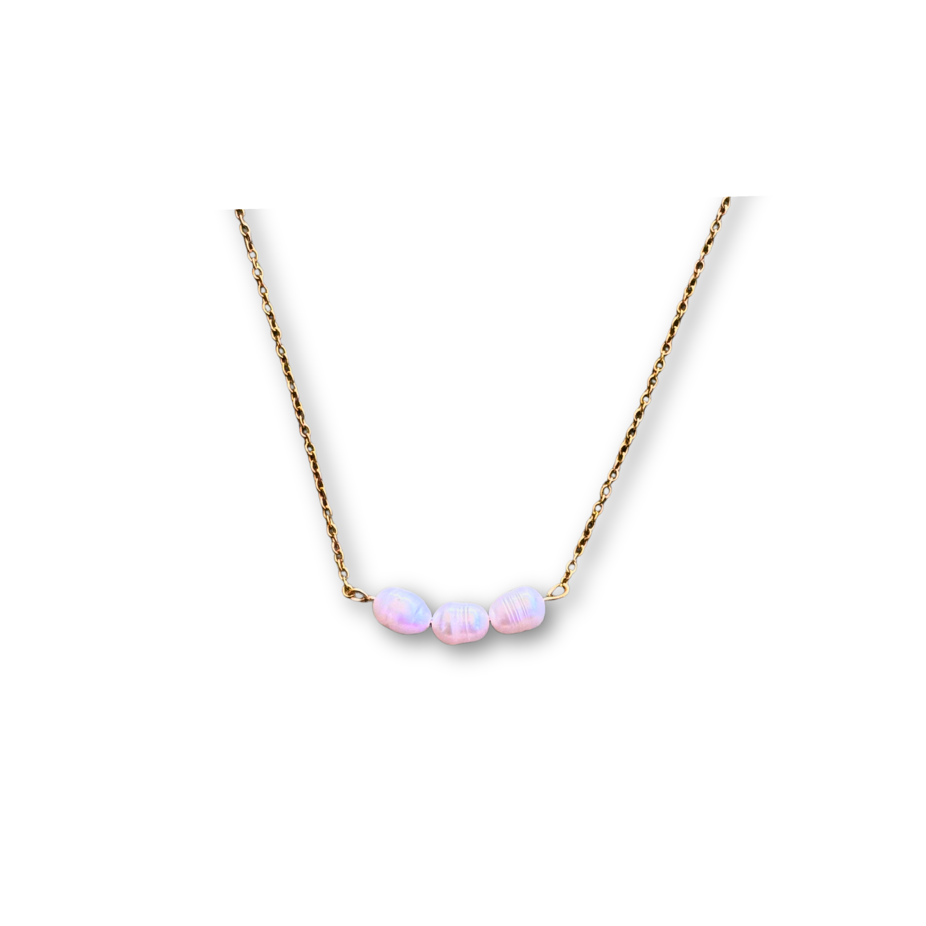 Three Wishes pearl necklace detail – Feminine Creatures