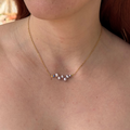 Zoe necklace with purple pearl bar – Feminine Creatures
