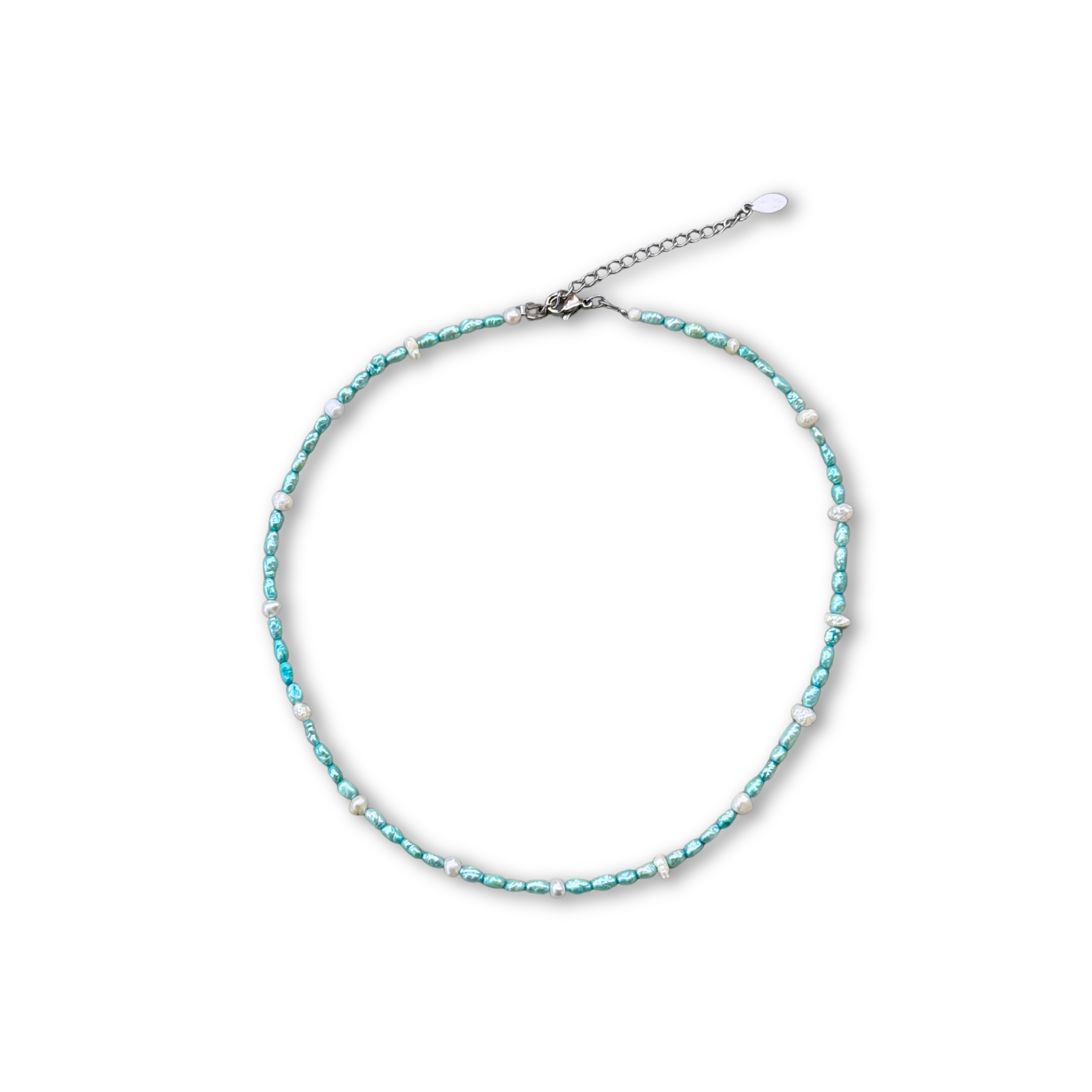 Handmade Turquoise Tide pearl necklace – Feminine Creatures