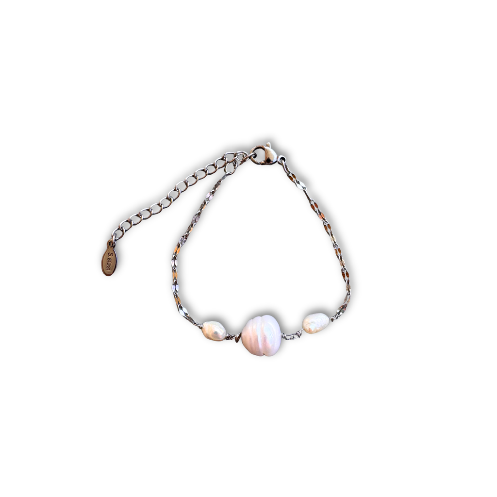 Handmade Herema silver three pearl bracelet – Feminine Creatures