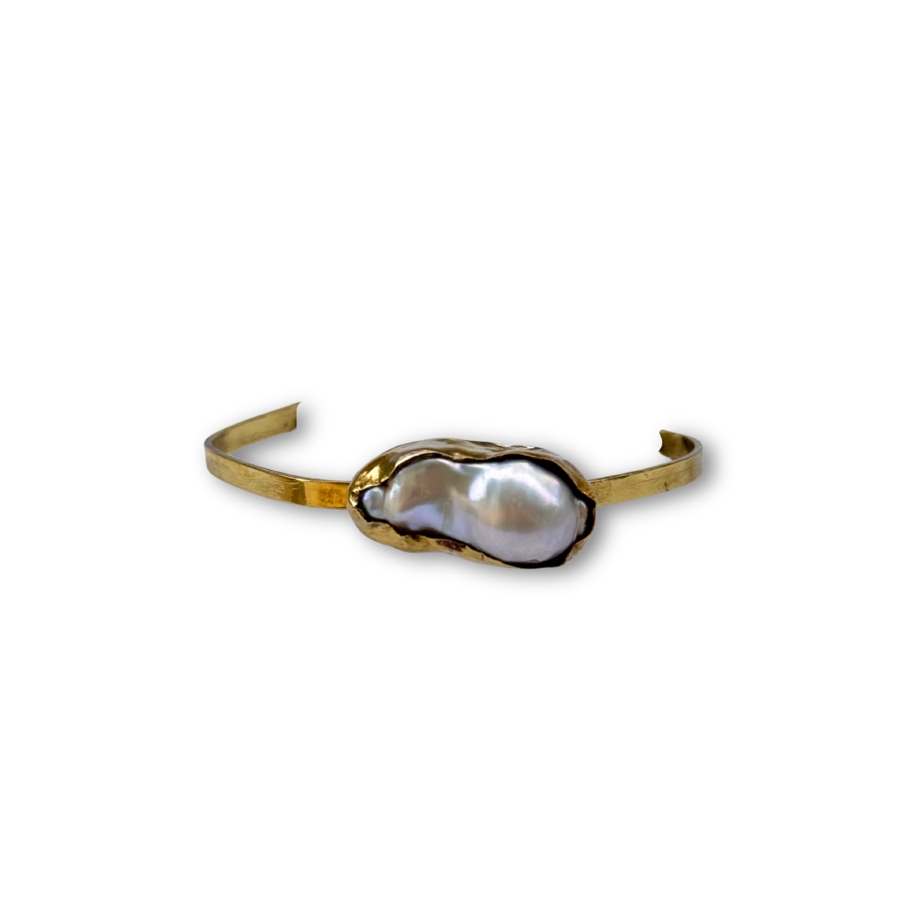 Artemis bronze cuff worn on a wrist – Feminine Creatures