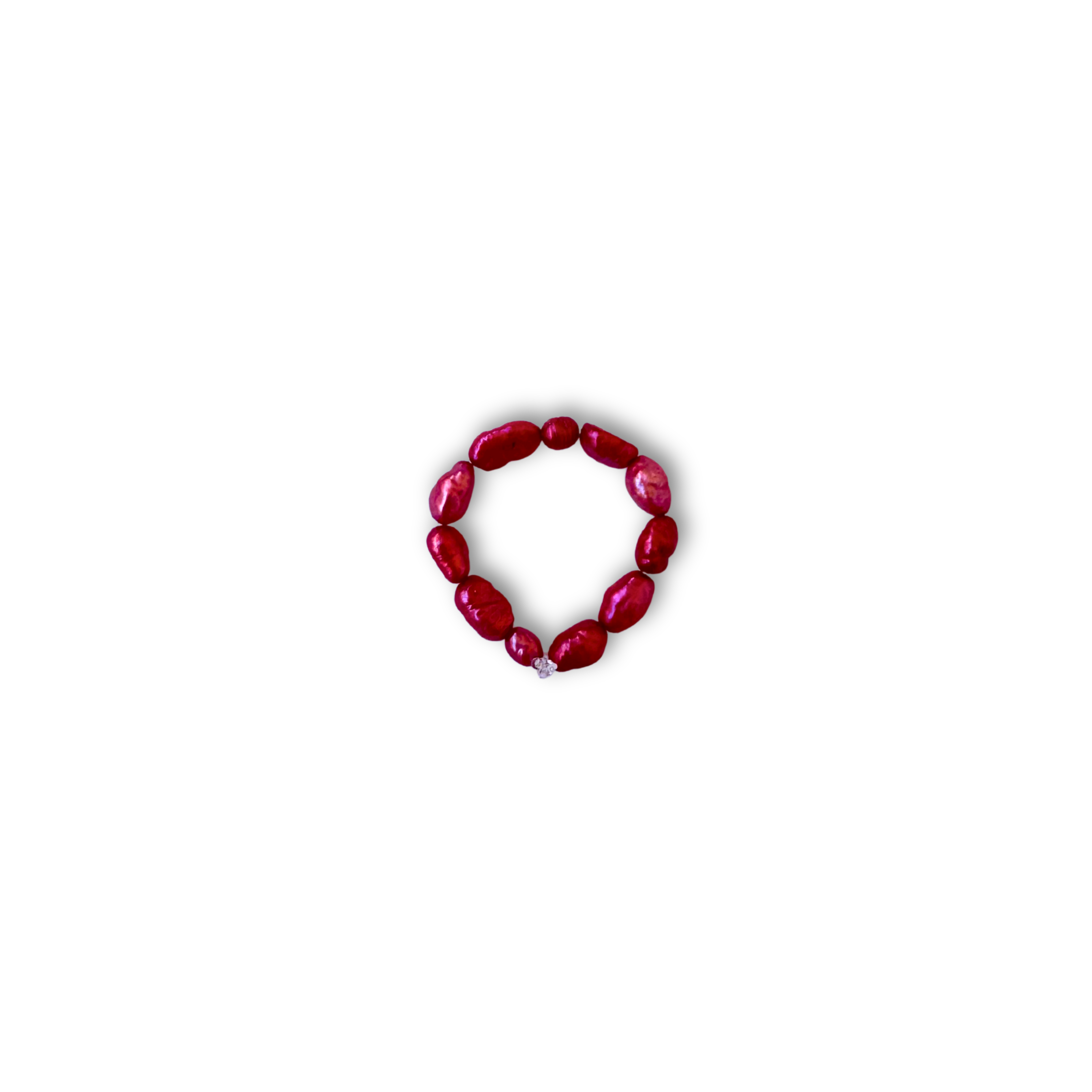 Handmade Ruby Drop red pearl ring – Feminine Creatures