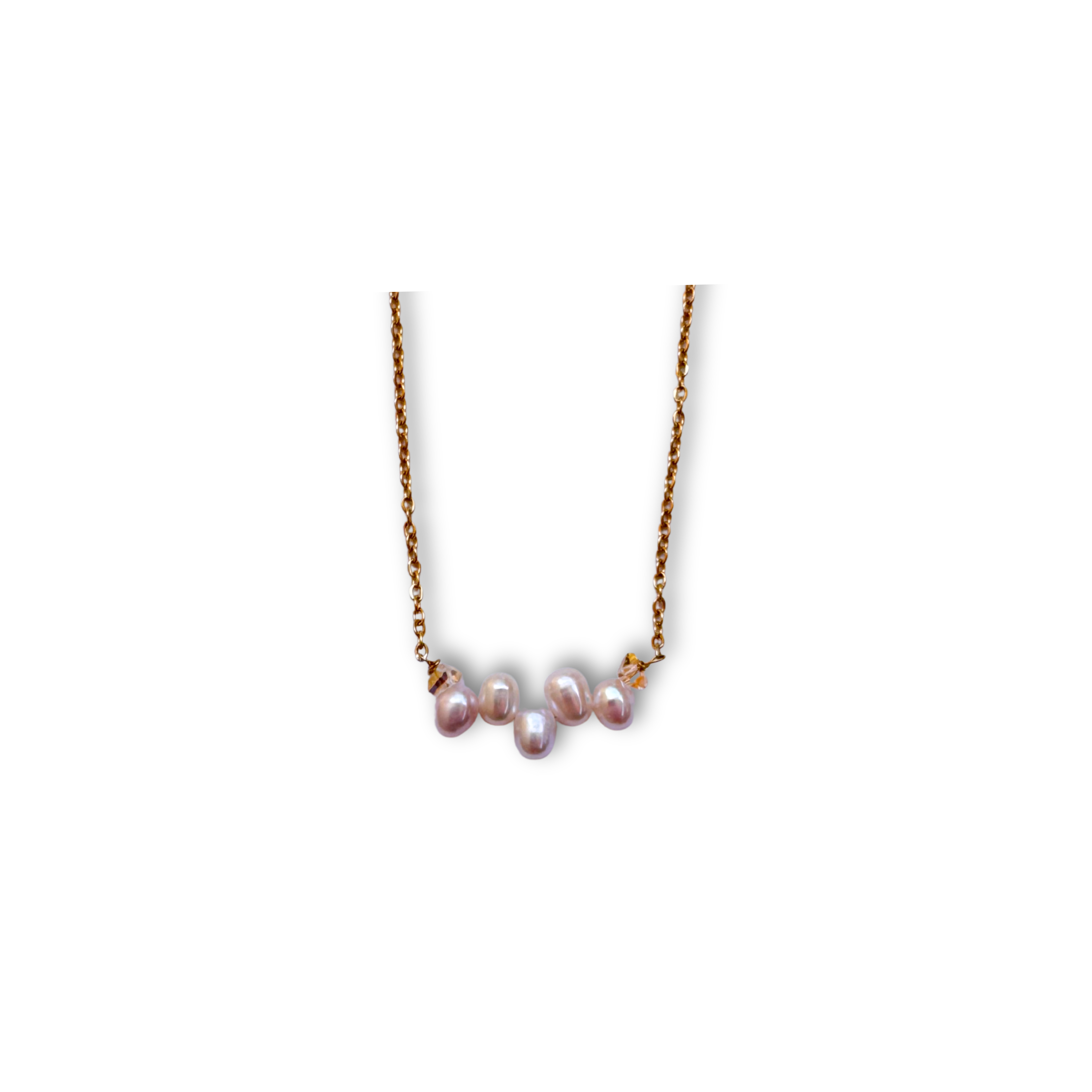 Handmade Irene white pearl gold necklace – Feminine Creatures