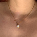 We Bloom necklace with pearl and crystal flower – Feminine Creatures