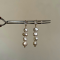 The Unbound earrings with crystal stud and pearl cluster – Feminine Creatures