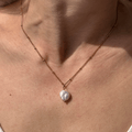 Electra necklace with single freshwater pearl – Feminine Creatures