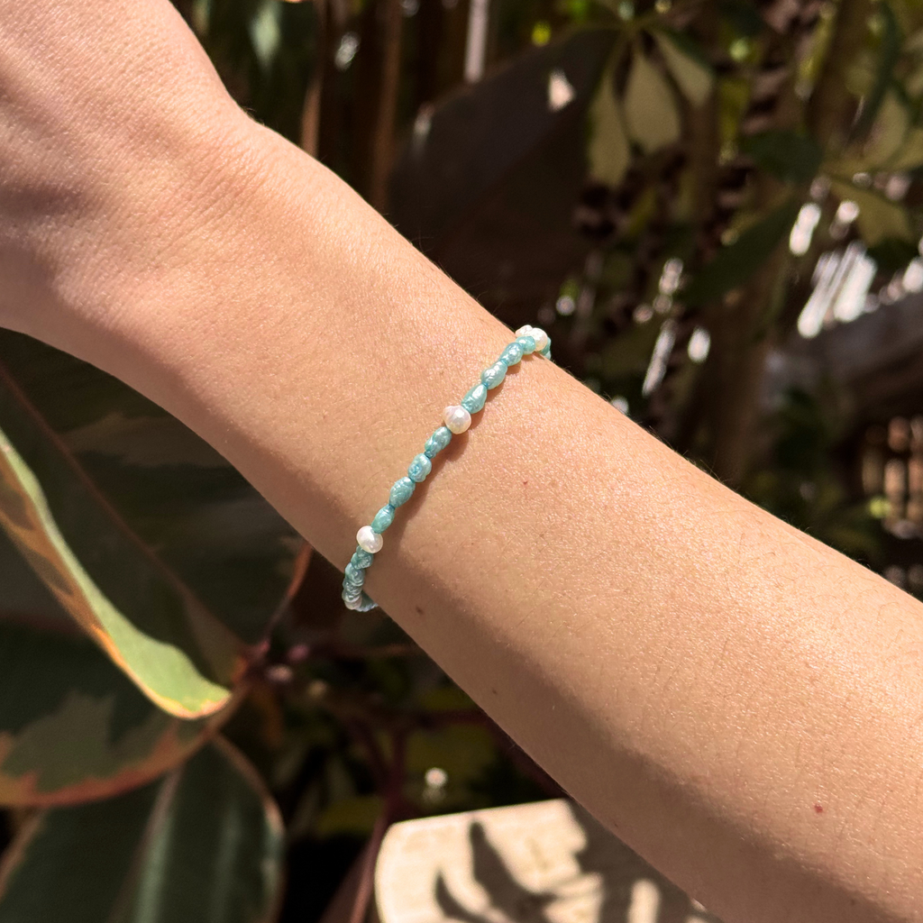 Turquoise Tide bracelet detail – Feminine Creatures