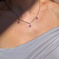 Forever Violet necklace with violet crystals – Feminine Creatures