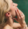 Lunar earrings with teardrop baroque pearl – Feminine Creatures