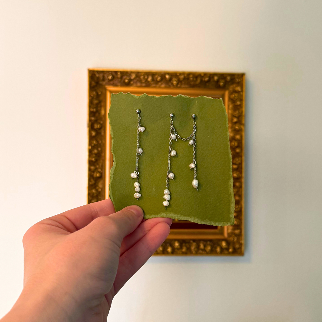 The Stardust Earrings in Silver